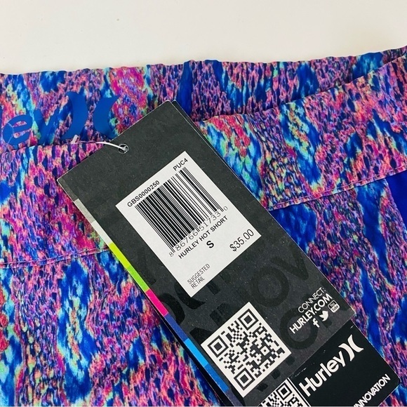 Hurley Phantom Python Print Hot Shorts Swim Bottoms Size S - Picture 6 of 6